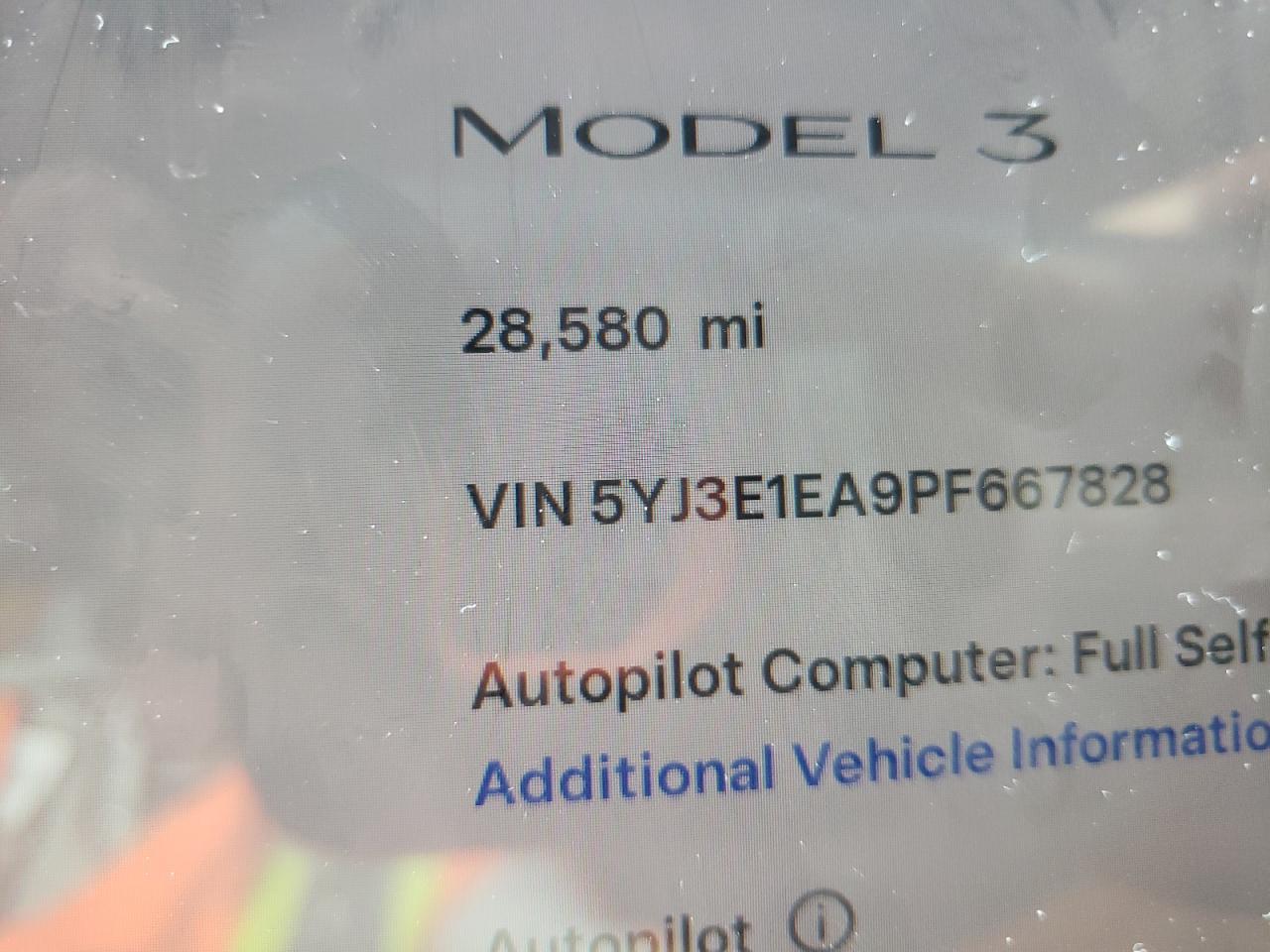 2023 TESLA MODEL 3