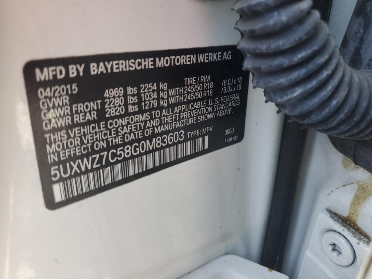 2016 BMW X3