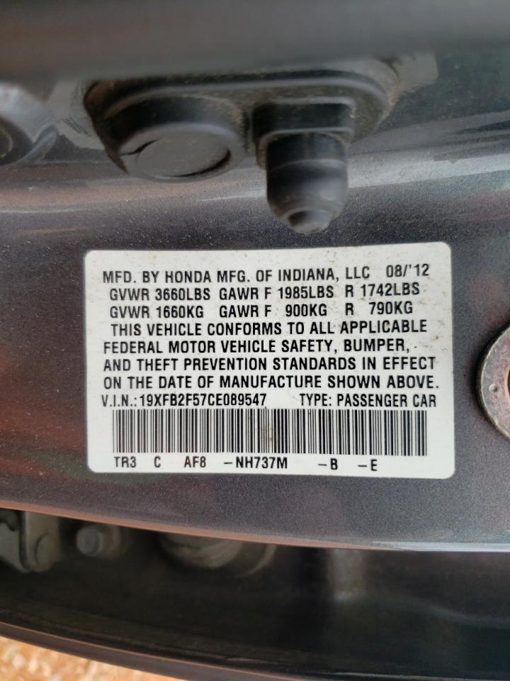 2012 HONDA CIVIC
