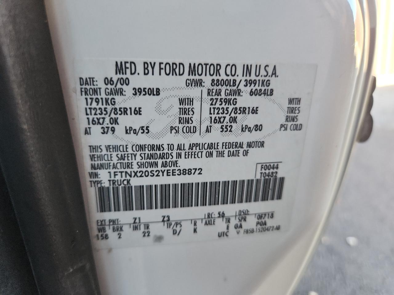 2000 FORD F-250