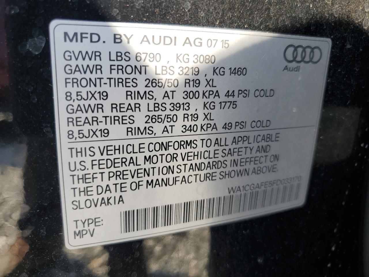 2015 AUDI Q7