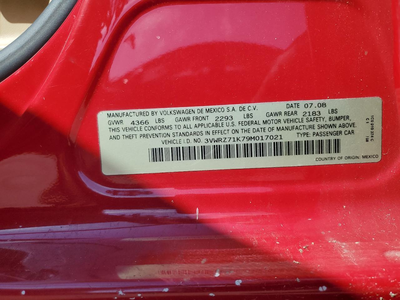 2009 VOLKSWAGEN JETTA