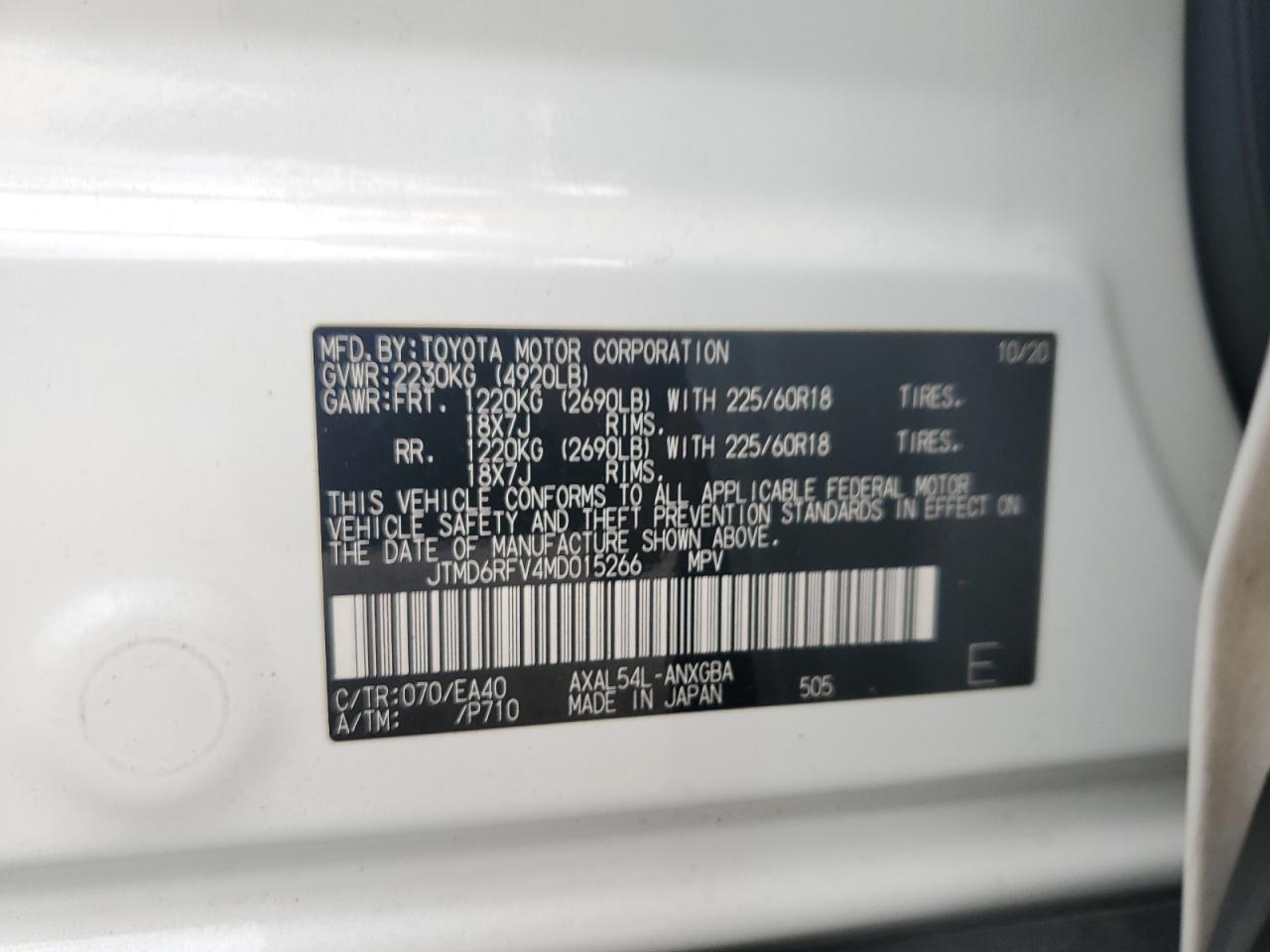 2021 TOYOTA RAV4