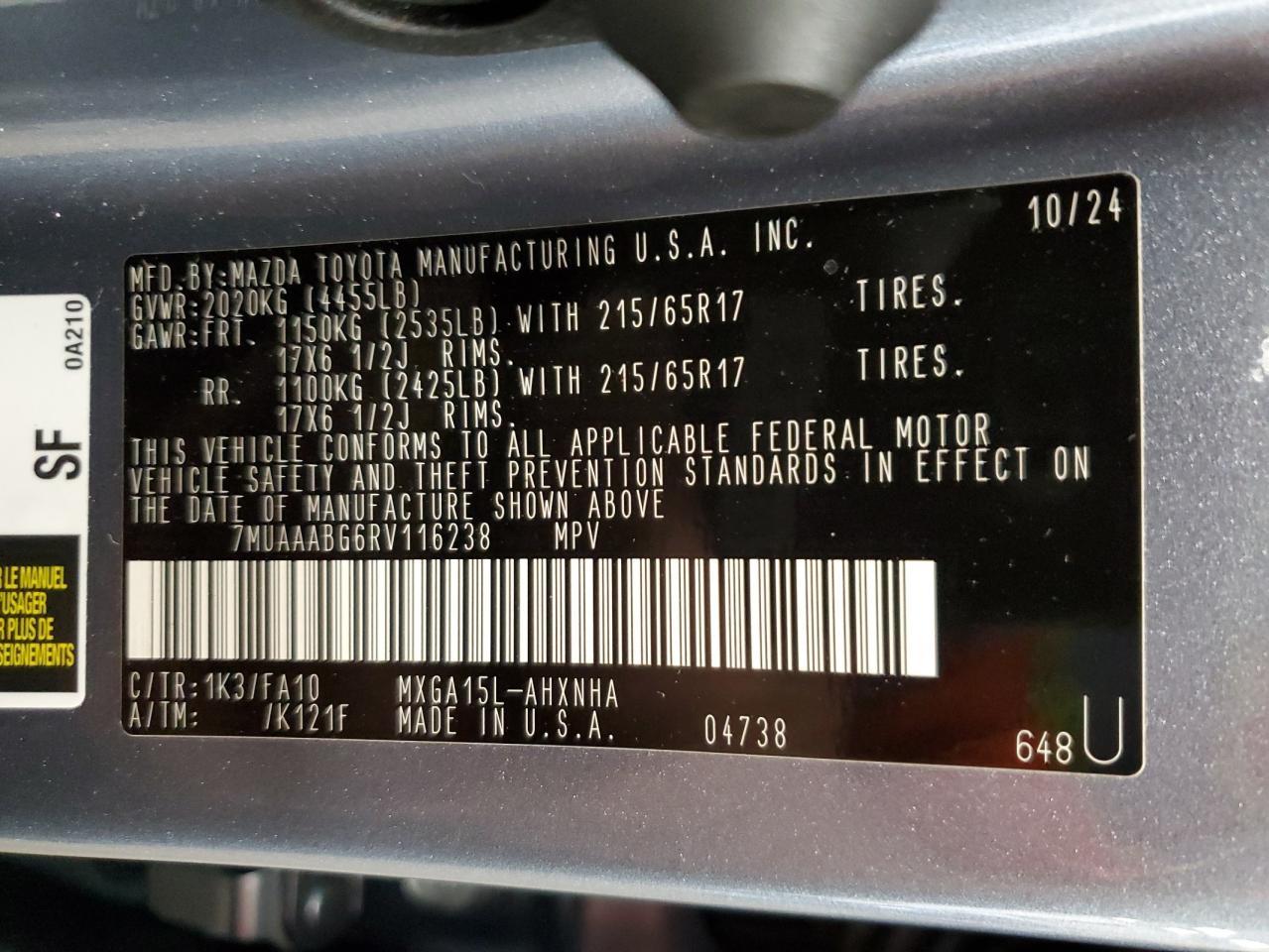 2024 TOYOTA Corolla Cross