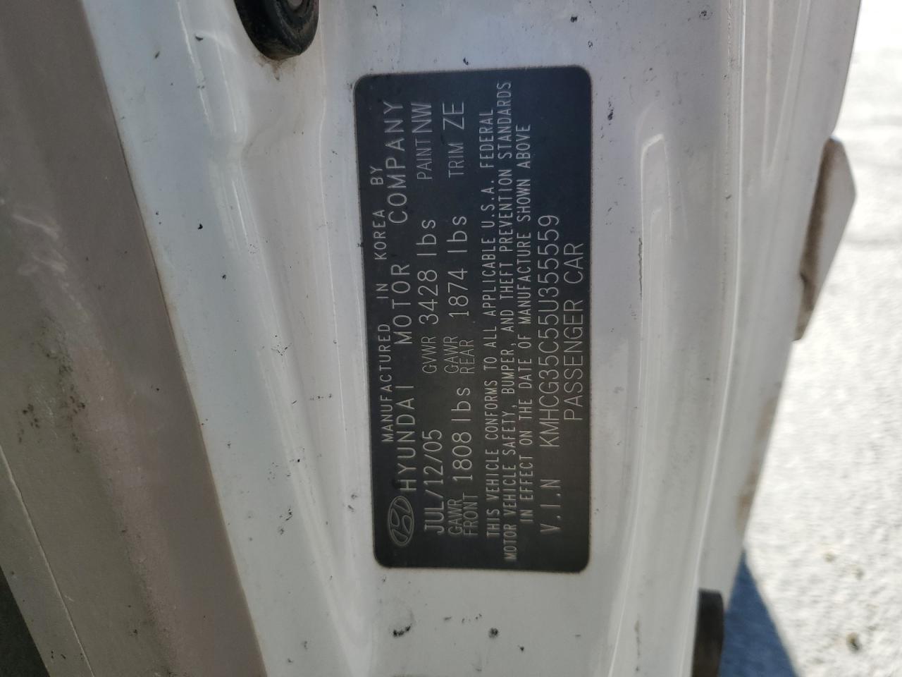 2005 HYUNDAI ACCENT