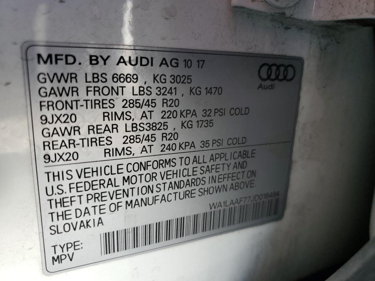 2018 AUDI Q7