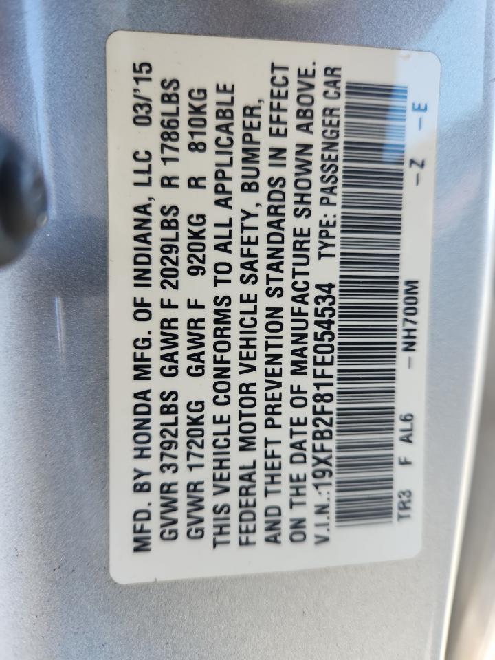 2015 HONDA CIVIC