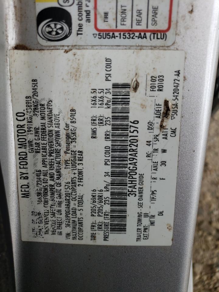 2010 FORD FUSION