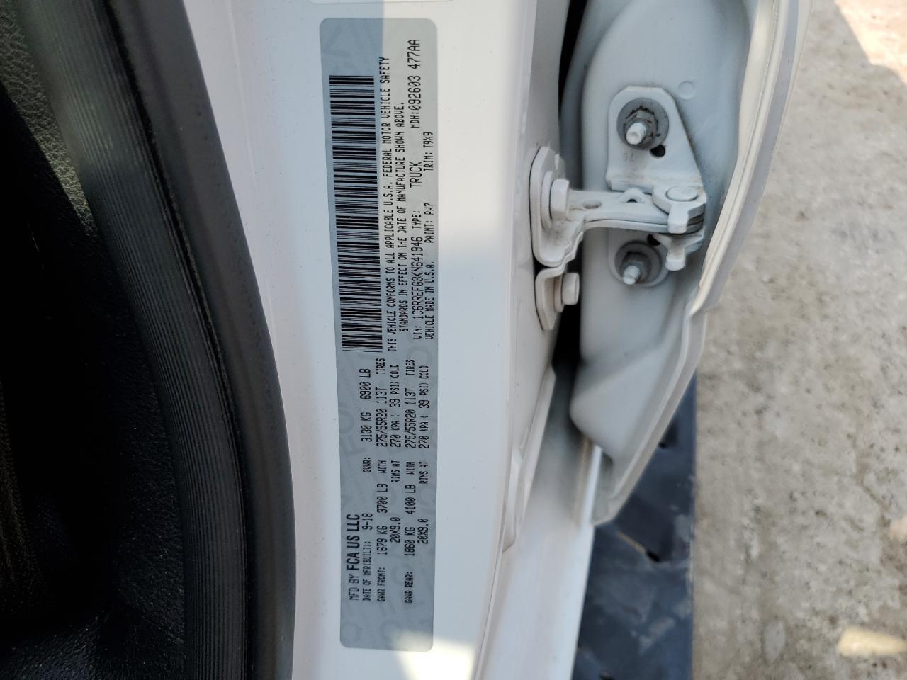 2019 RAM 1500