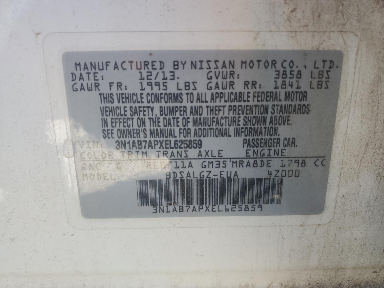 2014 NISSAN SENTRA