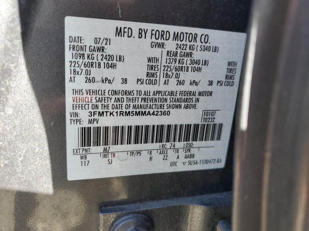 2021 FORD Mustang Mach-E