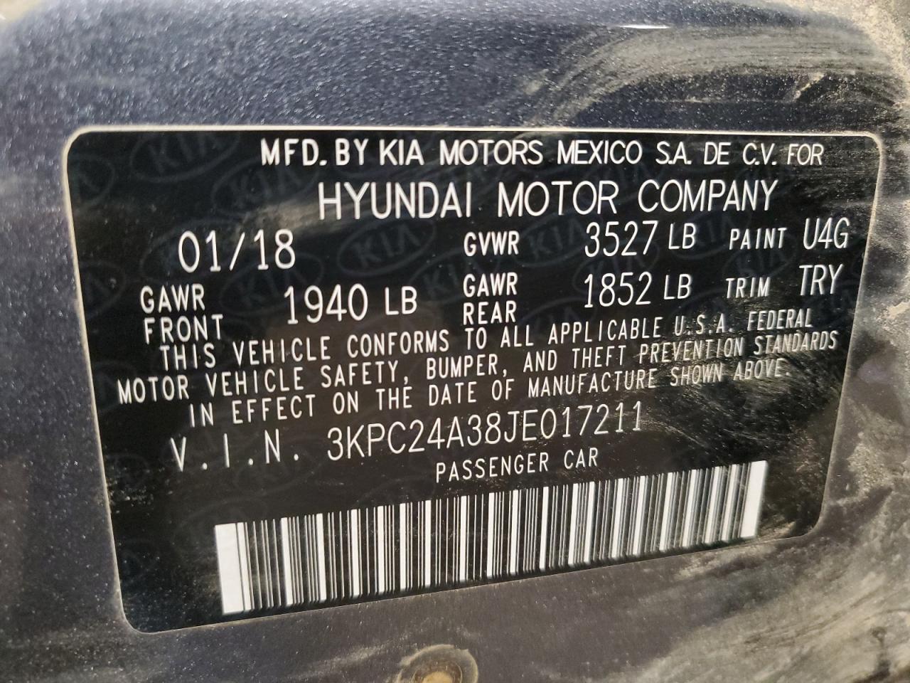 2018 HYUNDAI ACCENT