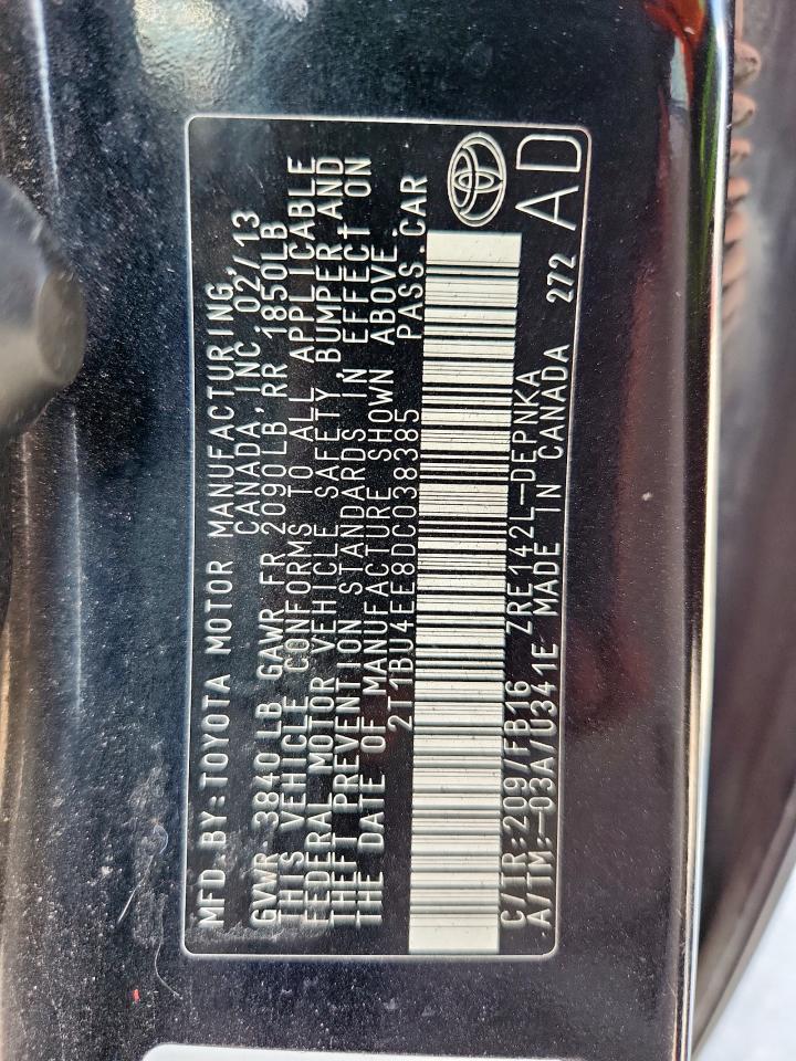 2013 TOYOTA COROLLA