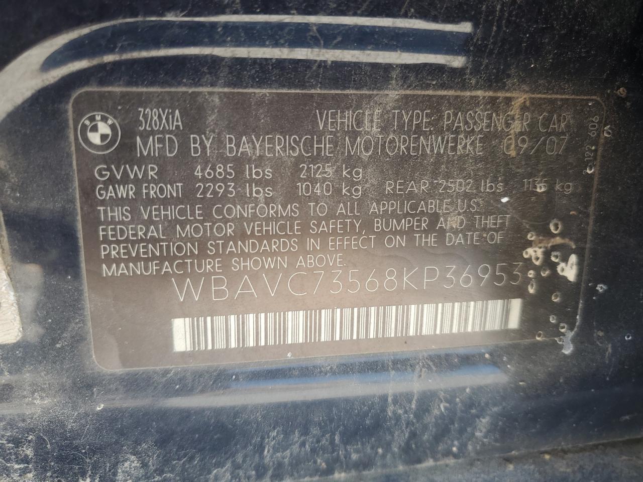 2008 BMW 3 SERIES