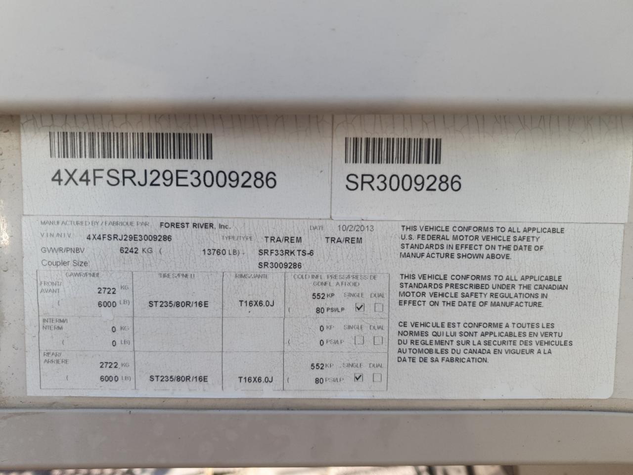 2014 Sabre By Forest Rive M-360qb