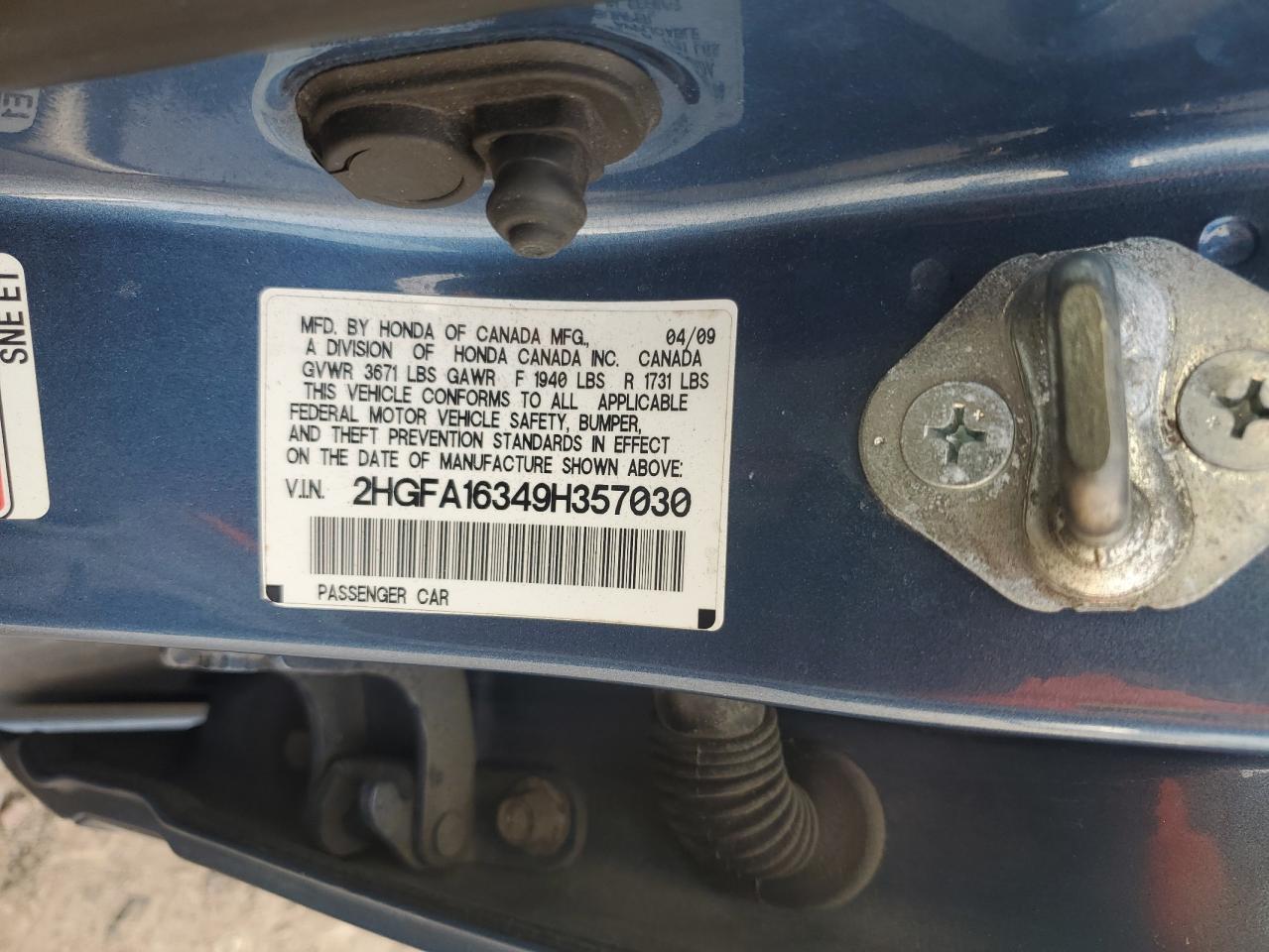 2009 HONDA CIVIC