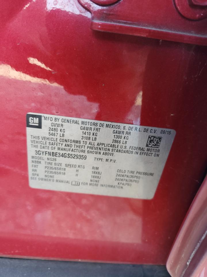 2016 CADILLAC SRX