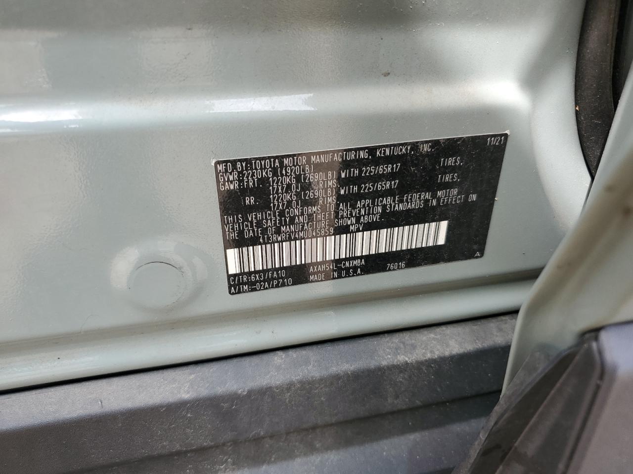 2021 TOYOTA RAV4
