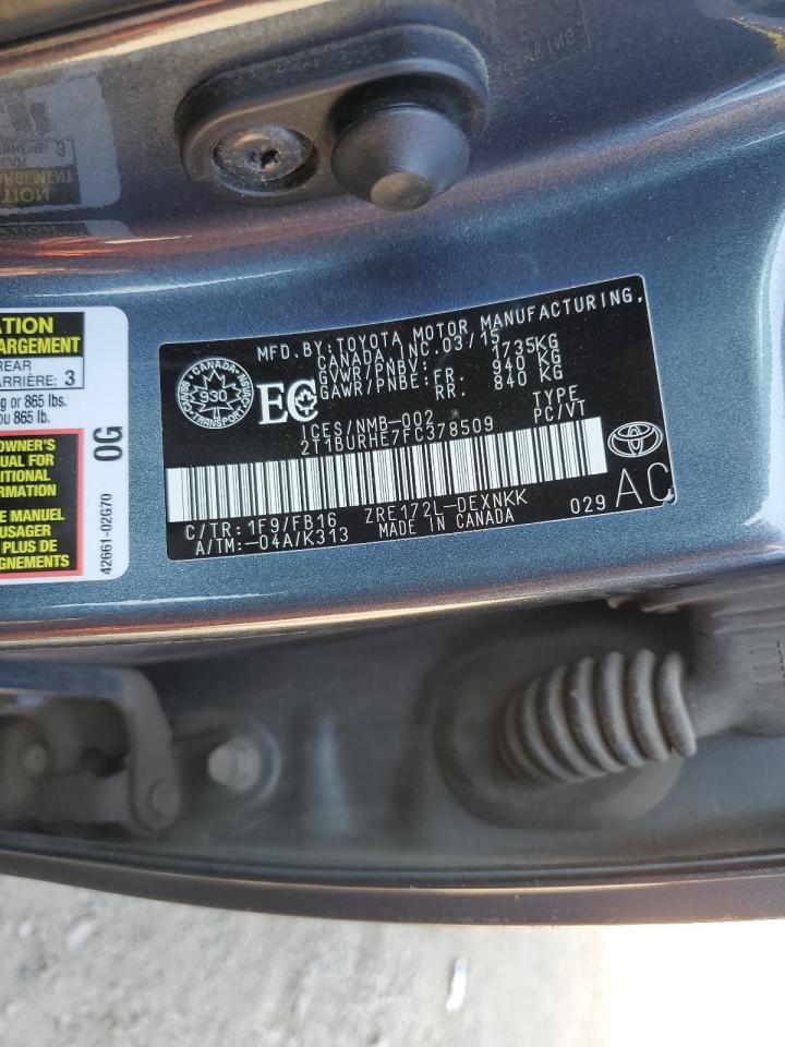 2015 TOYOTA COROLLA