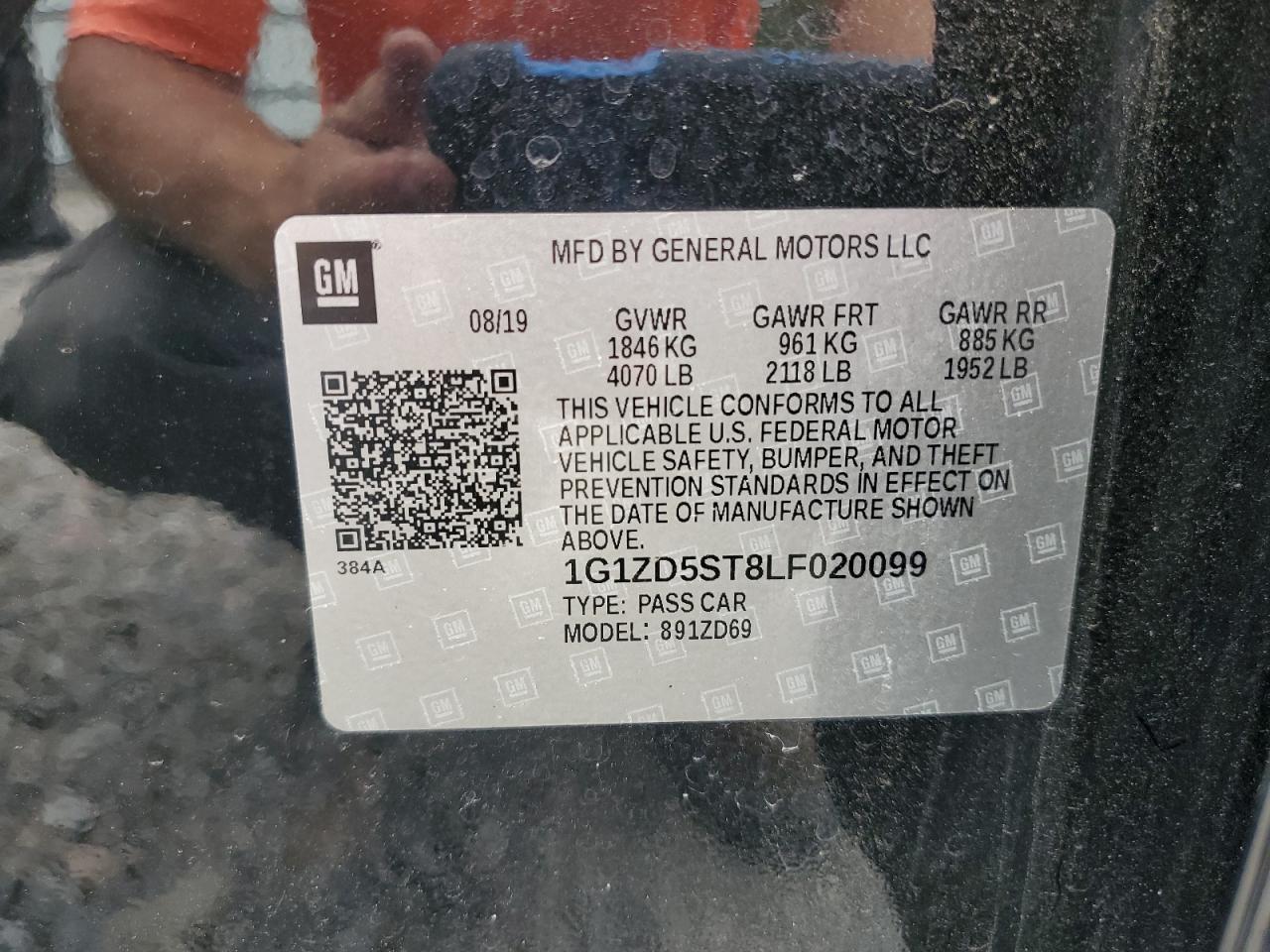 2020 CHEVROLET MALIBU