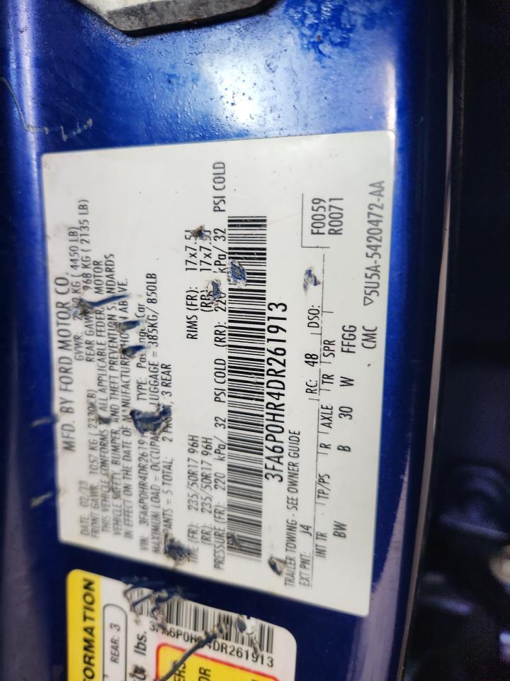 2013 FORD FUSION