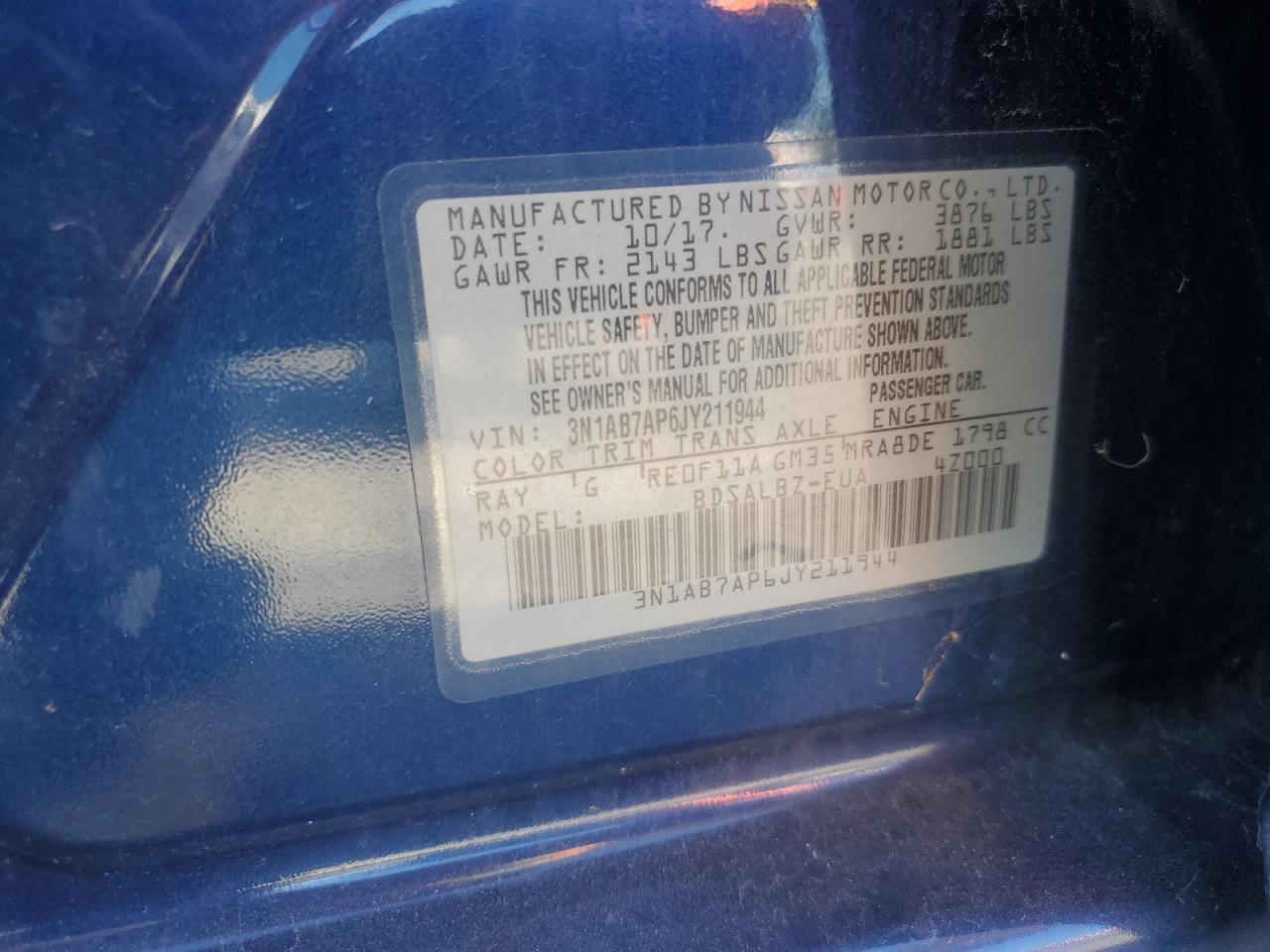 2018 NISSAN SENTRA