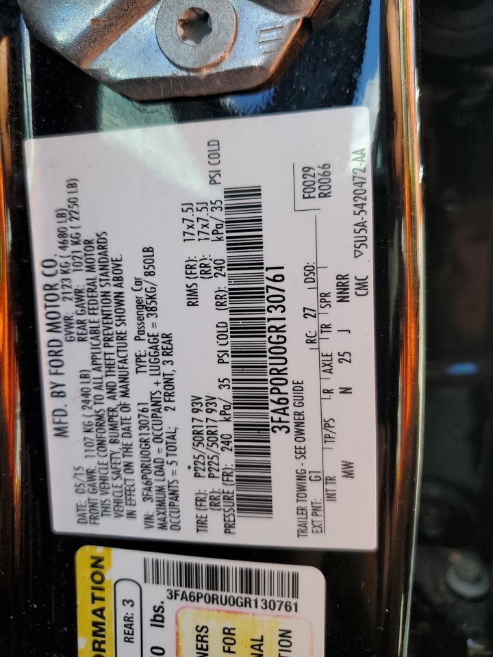 2016 FORD FUSION