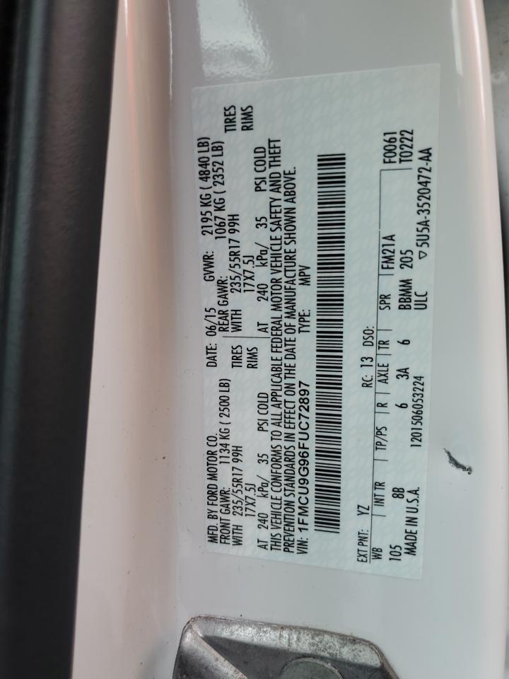 2015 FORD ESCAPE