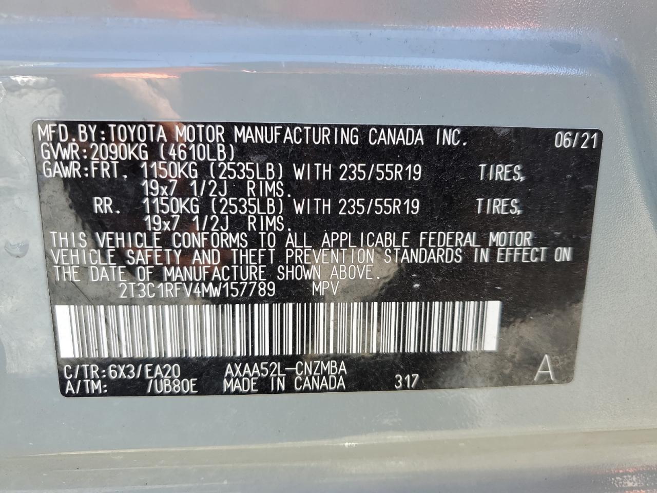 2021 TOYOTA RAV4