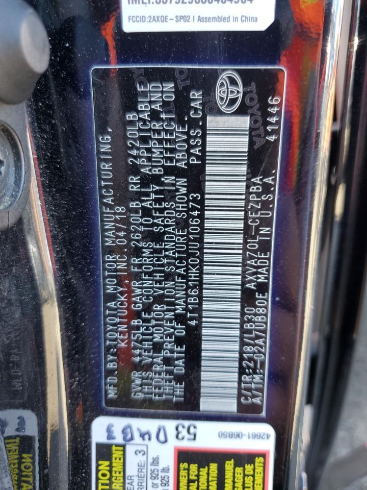 2018 TOYOTA CAMRY