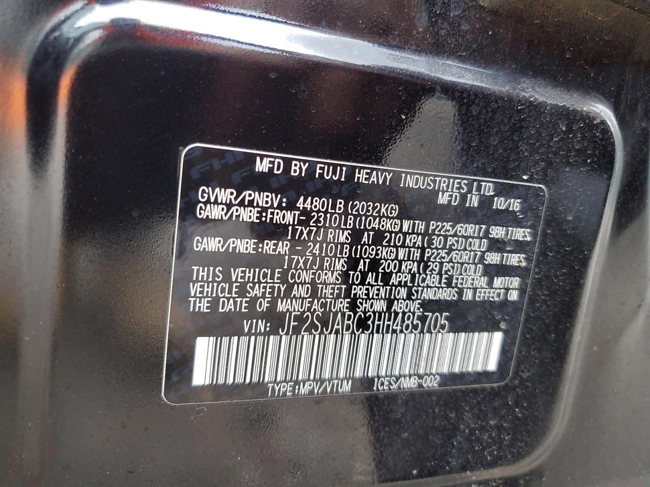 2017 SUBARU FORESTER