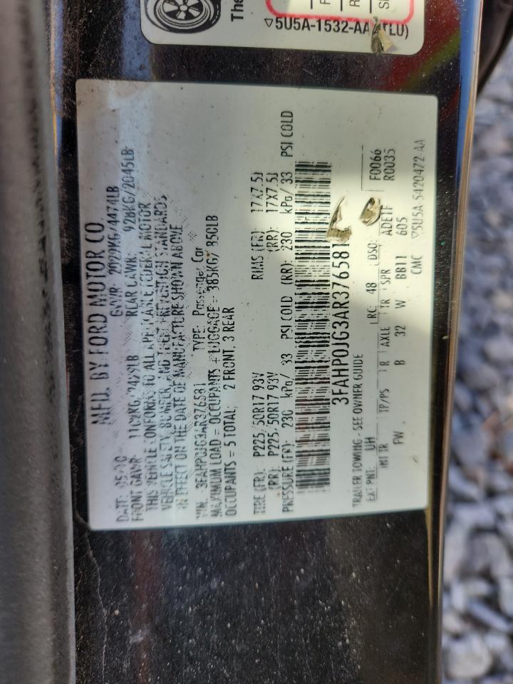 2010 FORD FUSION