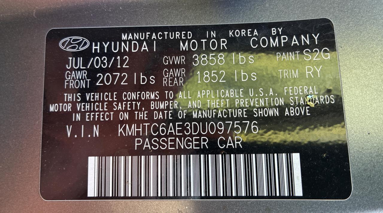 2013 HYUNDAI VELOSTER