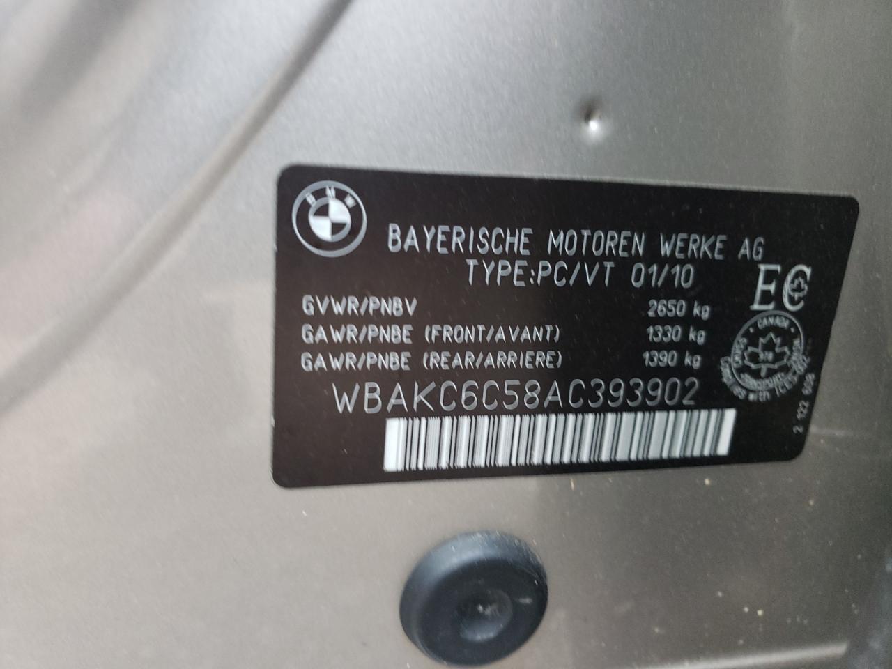 2010 BMW 7 series