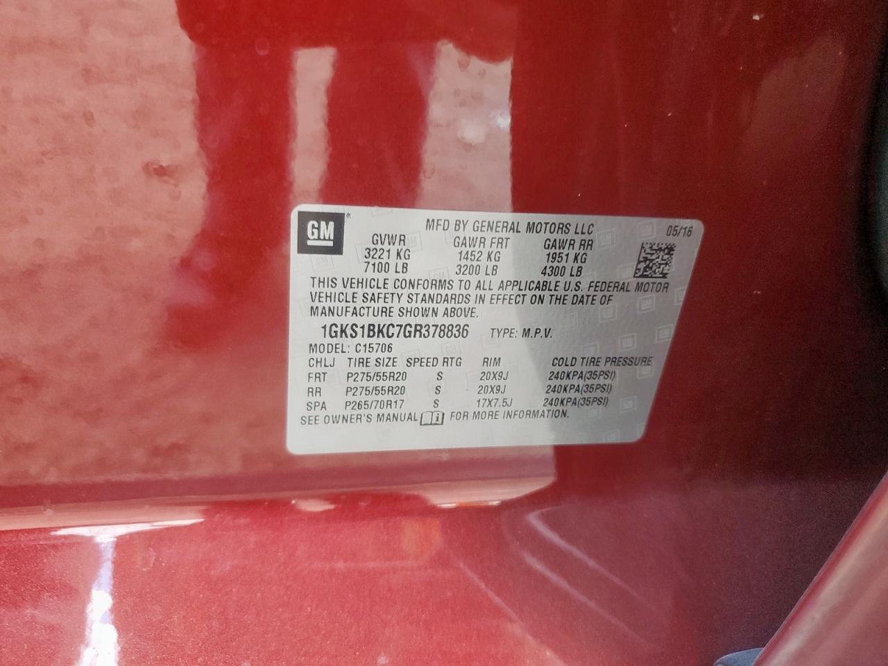 2016 GMC Yukon