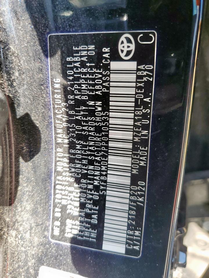 2023 TOYOTA COROLLA