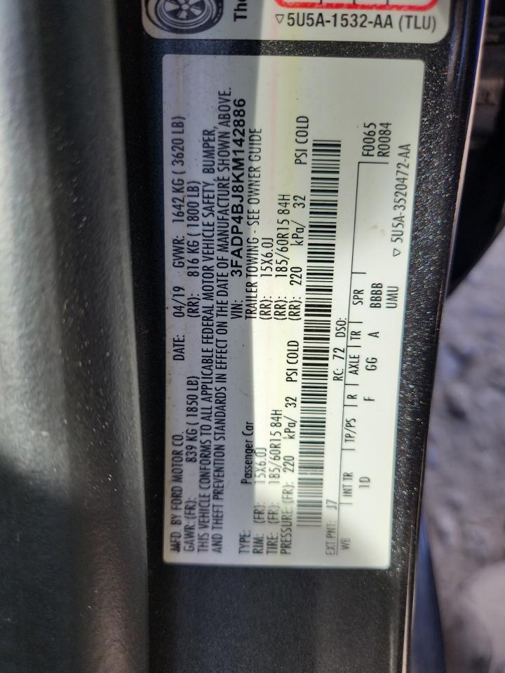 2019 FORD Fiesta
