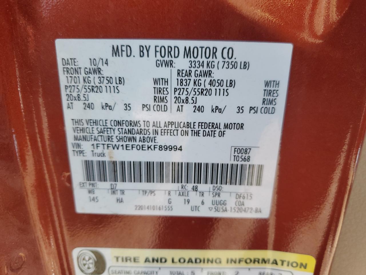 2014 FORD F-150