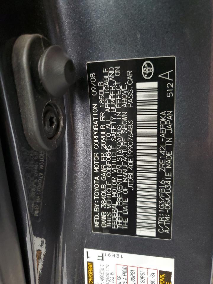 2009 TOYOTA COROLLA