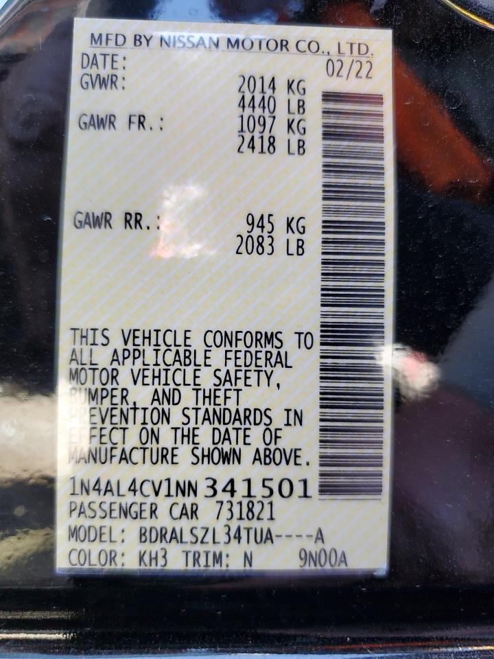 2022 NISSAN ALTIMA