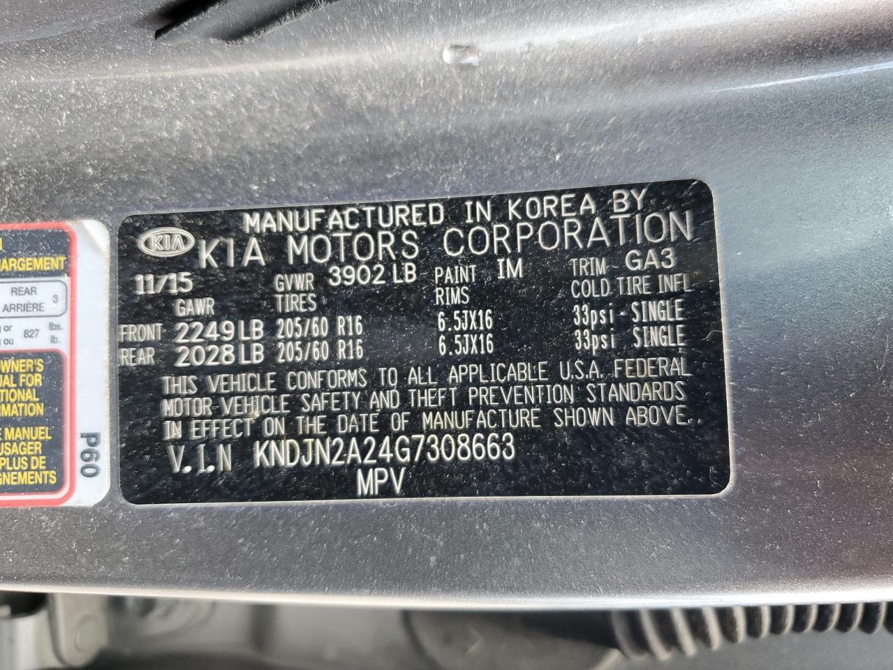 2016 KIA SOUL
