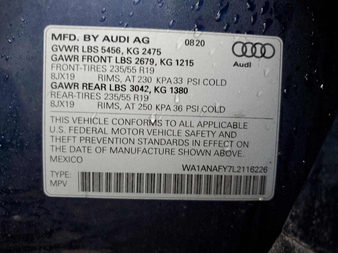 2020 AUDI Q5