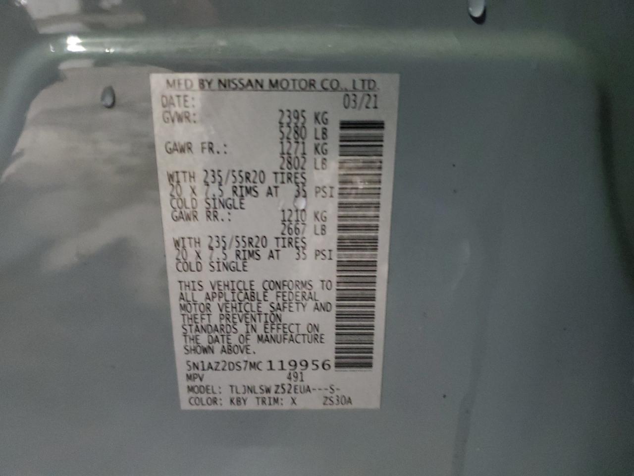2021 NISSAN MURANO