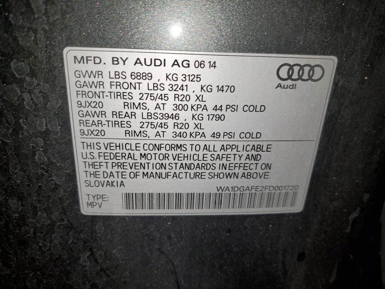 2015 AUDI Q7