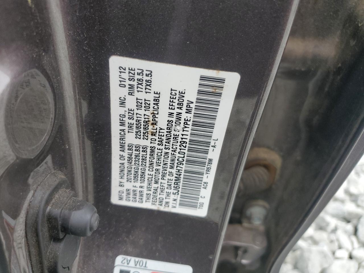 2012 HONDA CR-V