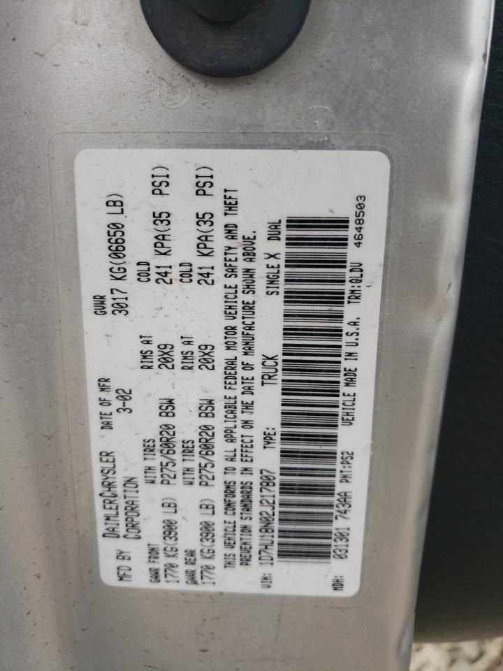2002 DODGE RAM 1500