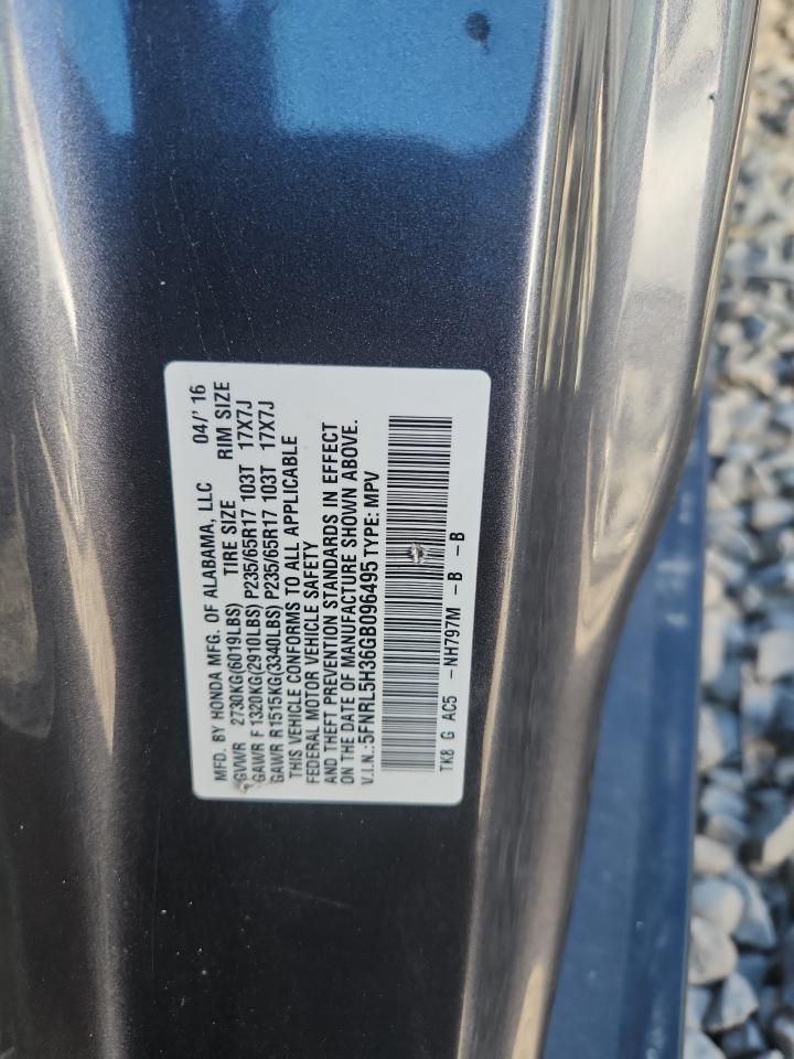 2016 HONDA ODYSSEY