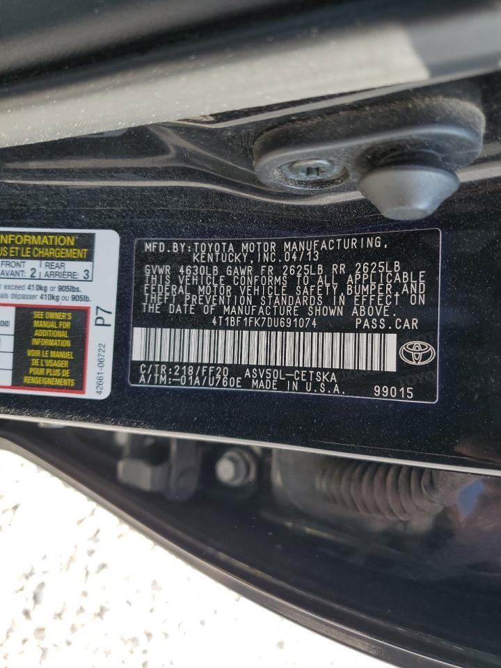2013 TOYOTA CAMRY