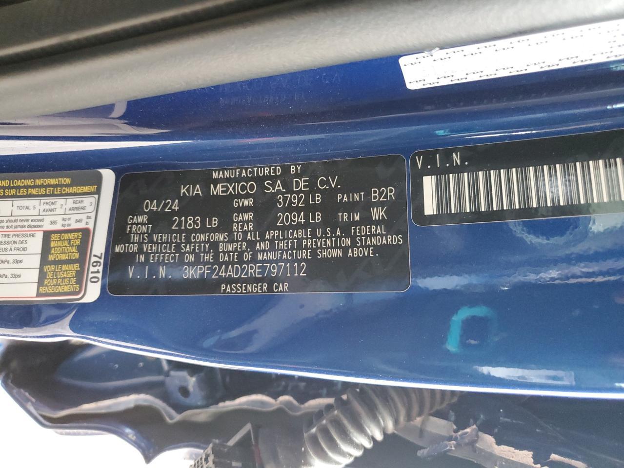 2024 KIA FORTE
