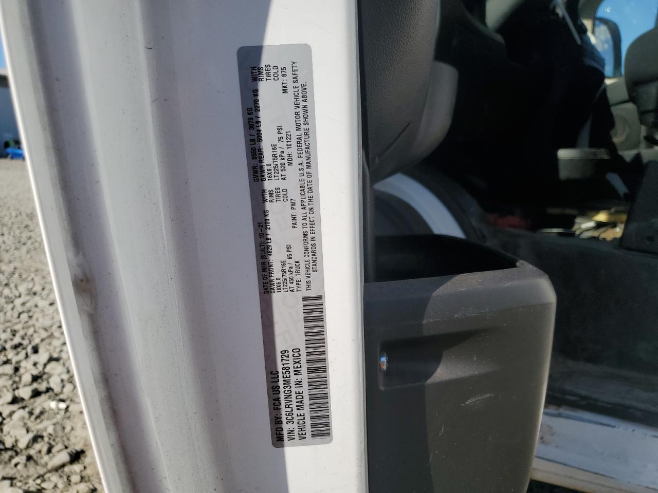 2021 RAM ProMaster 1500